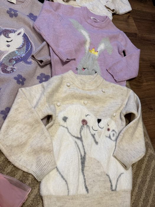 Bluzy+sweterki dziewczynka 122/128