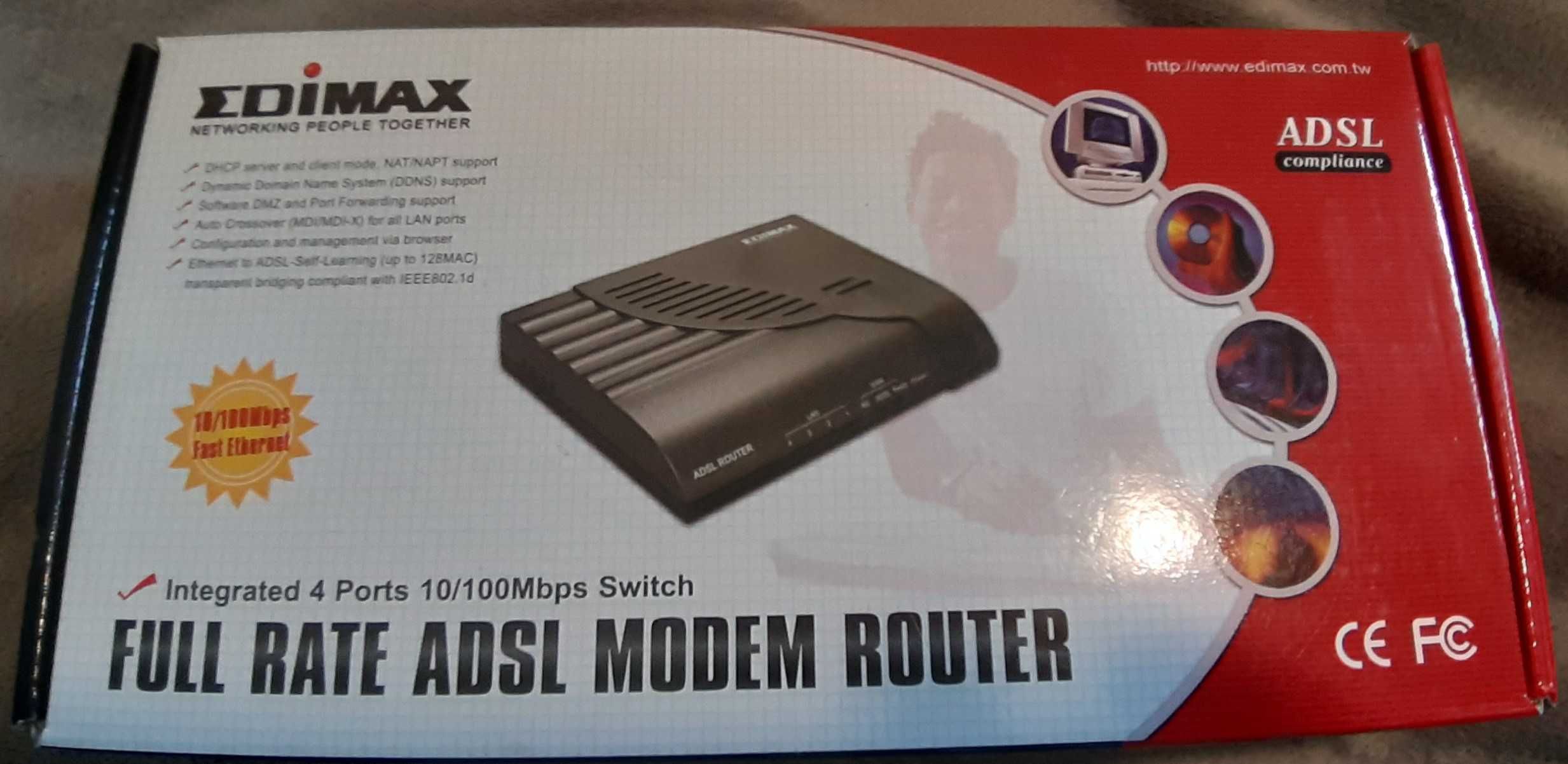 EDIMAX AR-7024-A router ruter ADSL 10/100 Mbps sprawny
