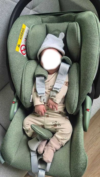 Fotelik Cybex Cloud T i-Size Leaf Green (oliwkowy) + baza Cybex Base T