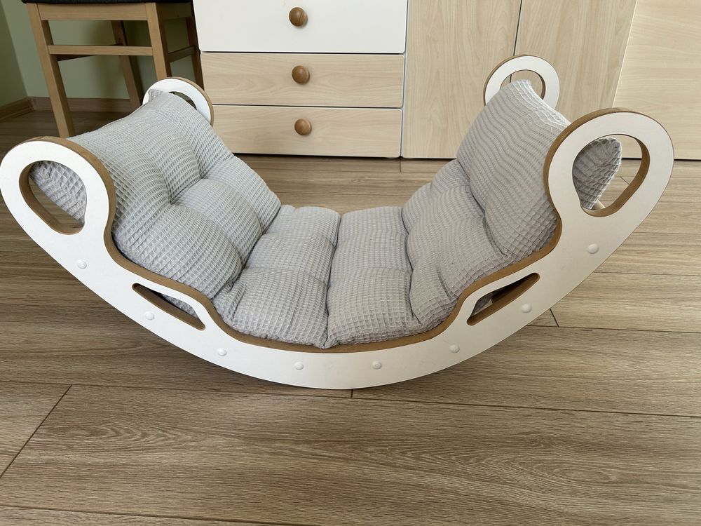 Bujak drewniany montessori Woodforkids (Zosia M) + poduszka