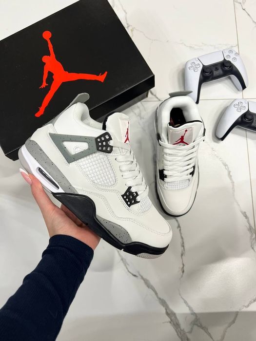 36-45 Jordan 4 Retro White Cement