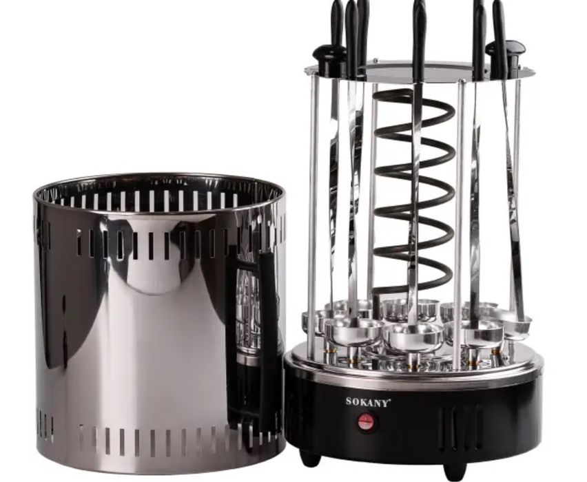 Електрошашличниця , електрошашлычница 8 шампурів 1500в