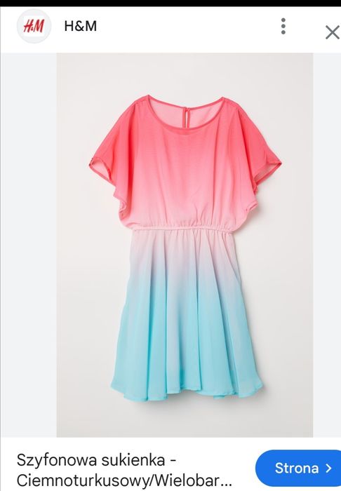Sukienka H&M ombre
