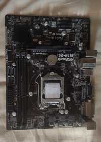 Материнська плата AsRock B85M-DGS + процесор і5-4430