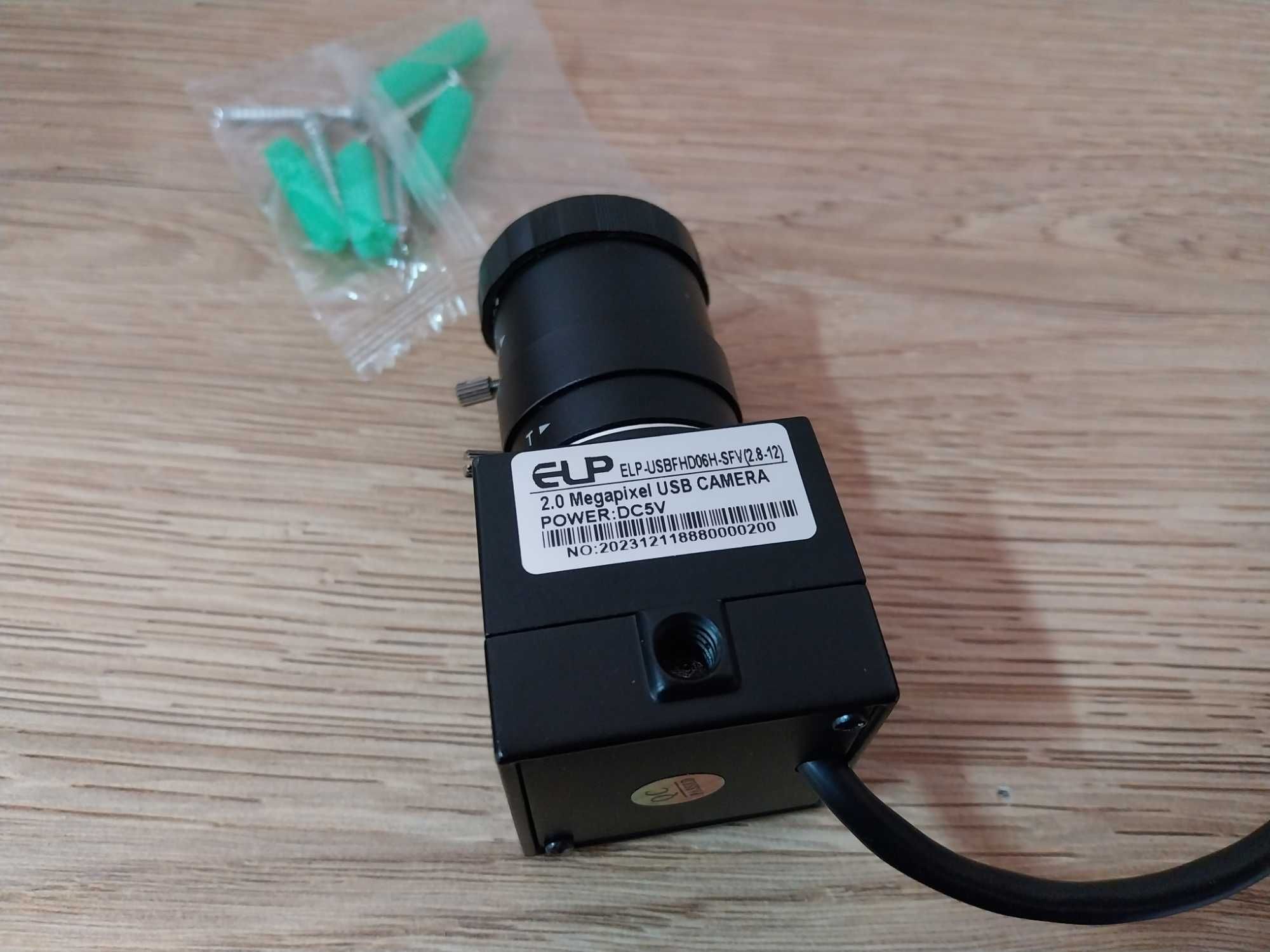Kamera internetowa USB ELP z manualnym ustawianiem ostrości i zoomem