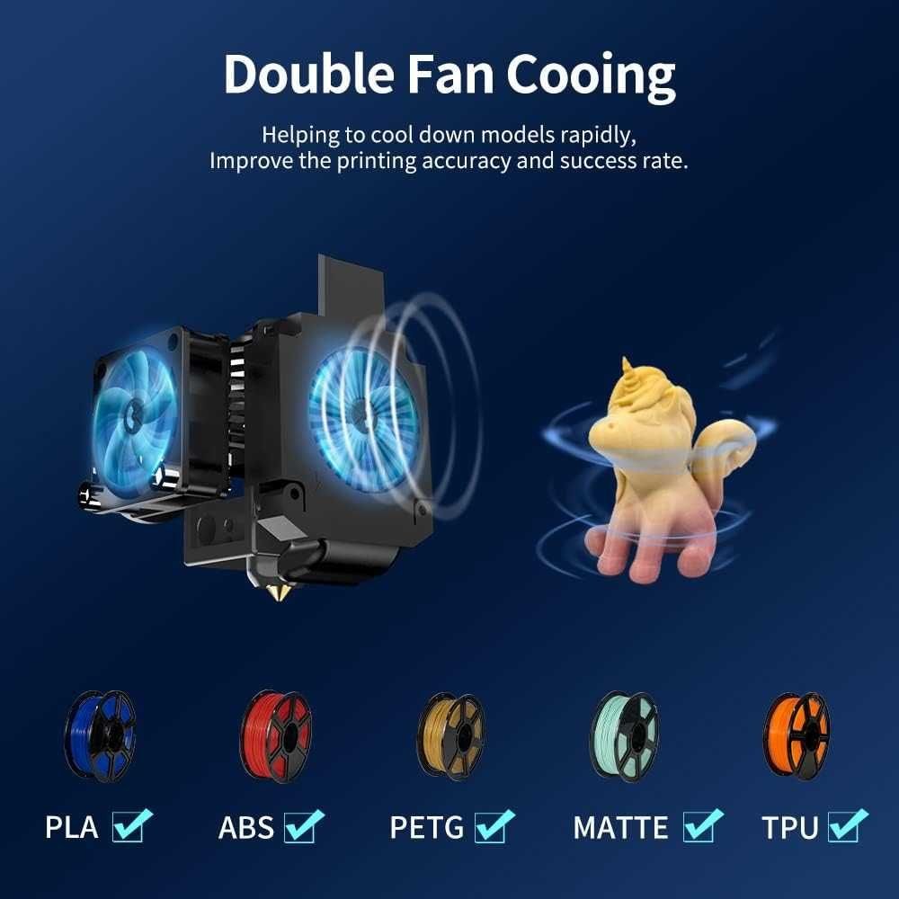 Drukarka 3D Voxelab Aquila S2 z PEI, 300°C, czujnik filamentu