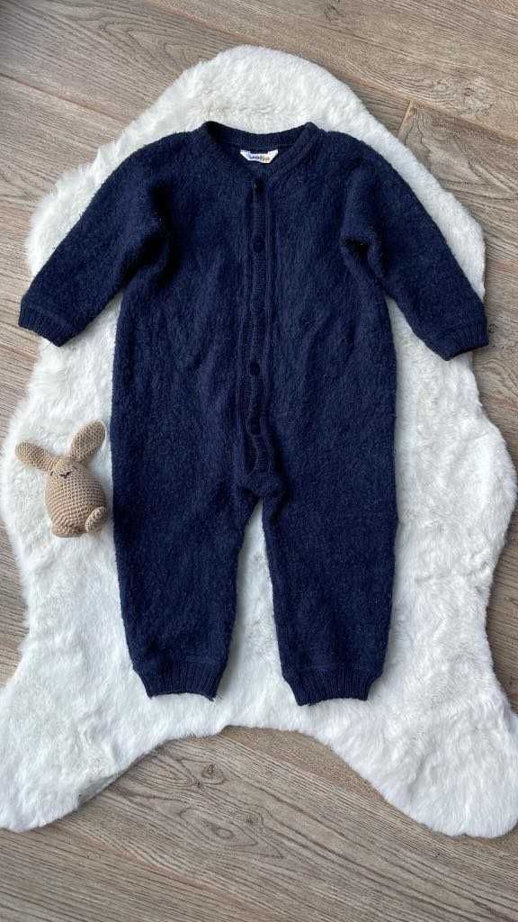 Joha granatowy kombinezon 100% merino