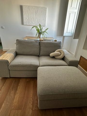 Sofá 2 Lugares – Bege-Cinzento (IKEA) KIVIK