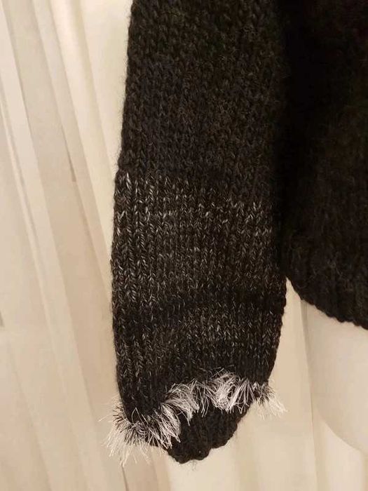 Kardigan handmade gruby z 100%wełny wysokogatunkowej