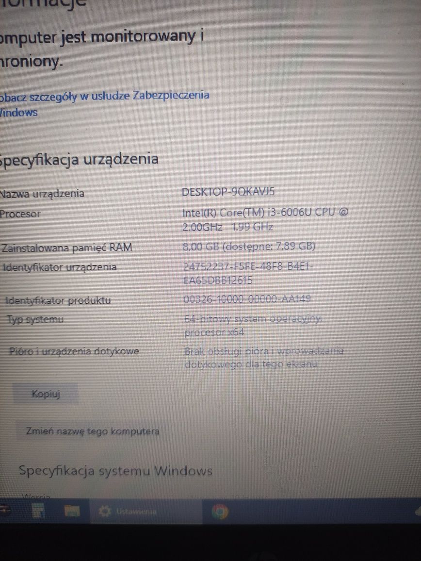 Laptop HP i3 2.00GHz/8GB