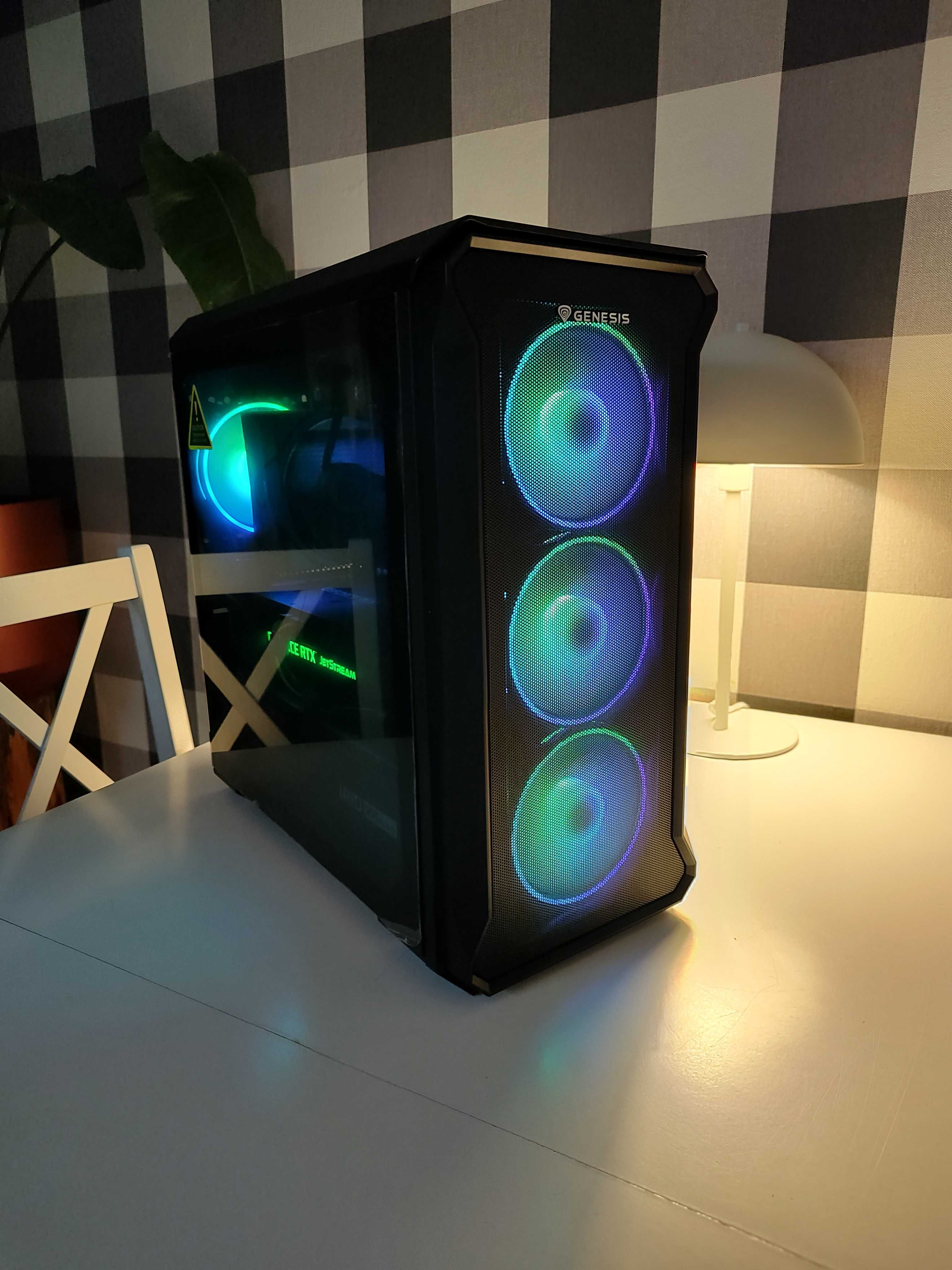 Komputer Gamingowy RX6700Xt  caly zestaw monitor mysz klawiatura win10