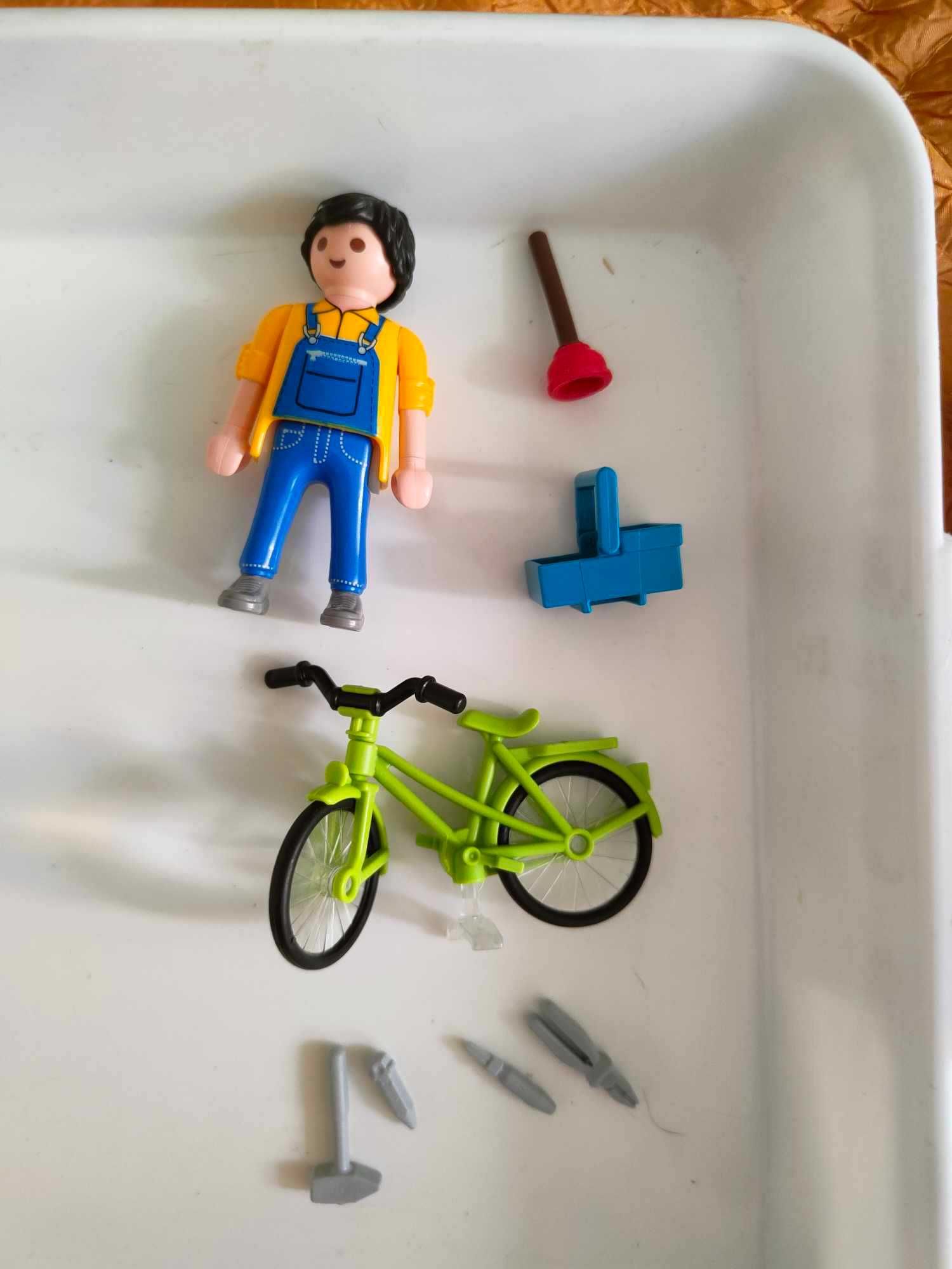Playmobil 4791 Specials Plus rzemieślnik z rowerem - komplet pudełko
