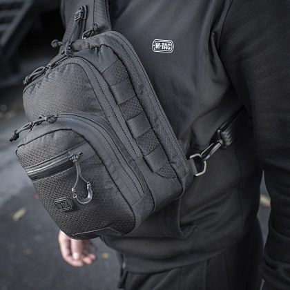 M-Tac сумка Cross Bag Slim Elite Hex Black барсетка