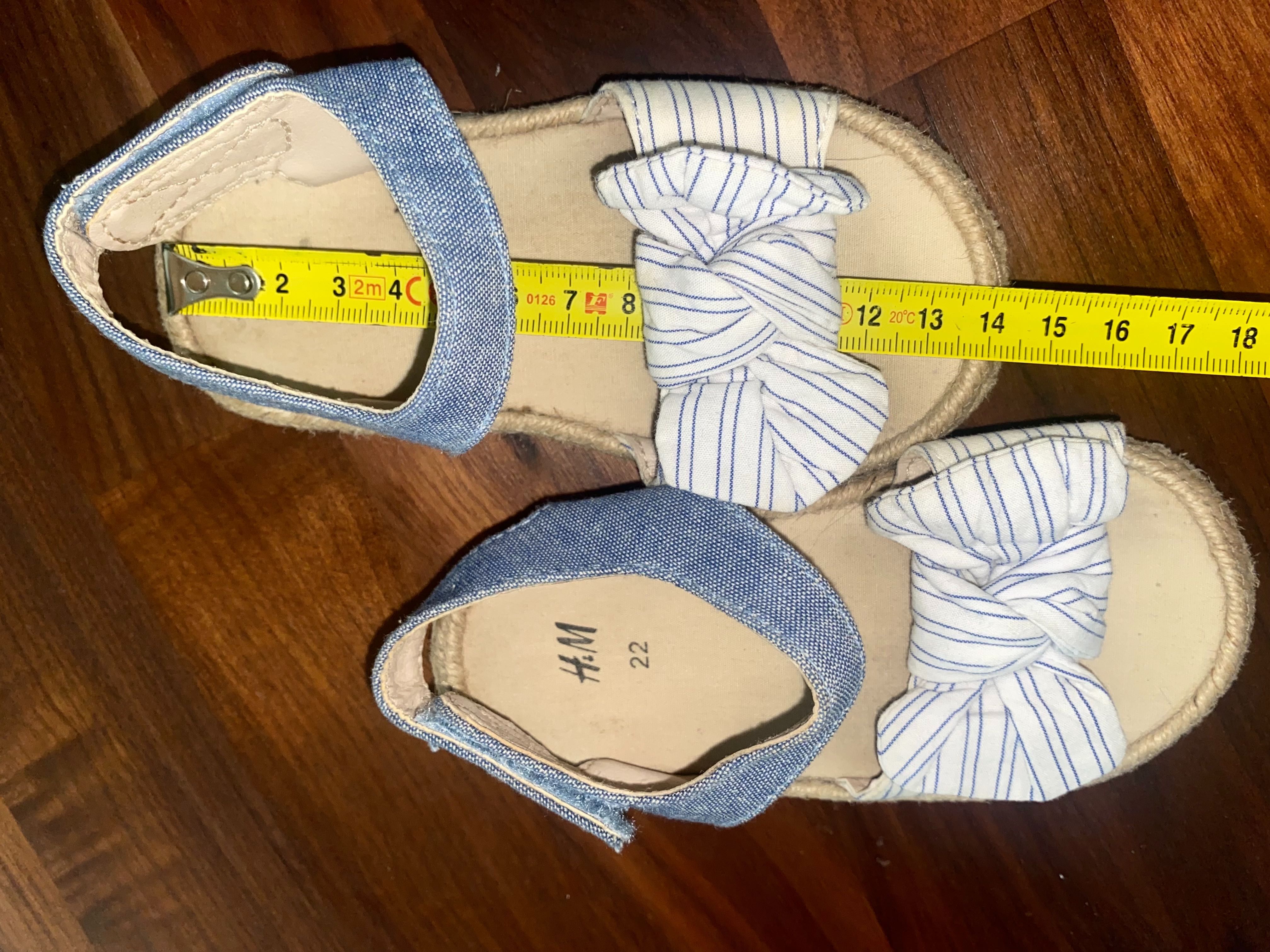 H&m sandałki 22 espadryle