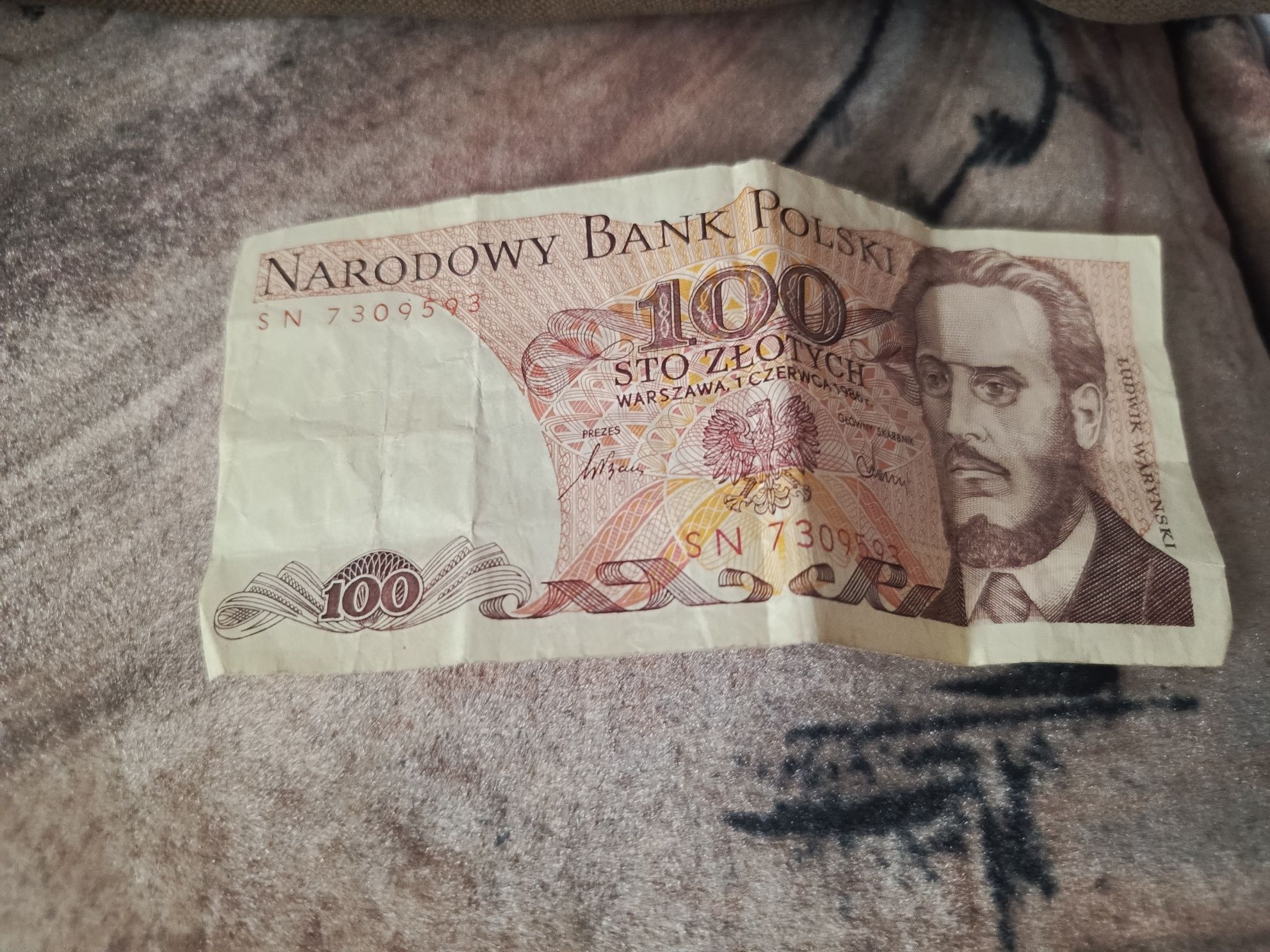 Banknot 100 zł okres PRL-orginał