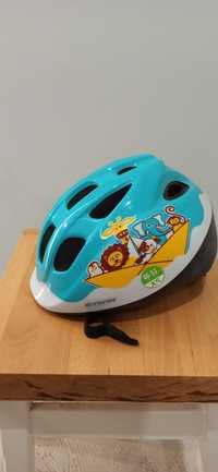 Kask rowerowy 46-53 btwin blue