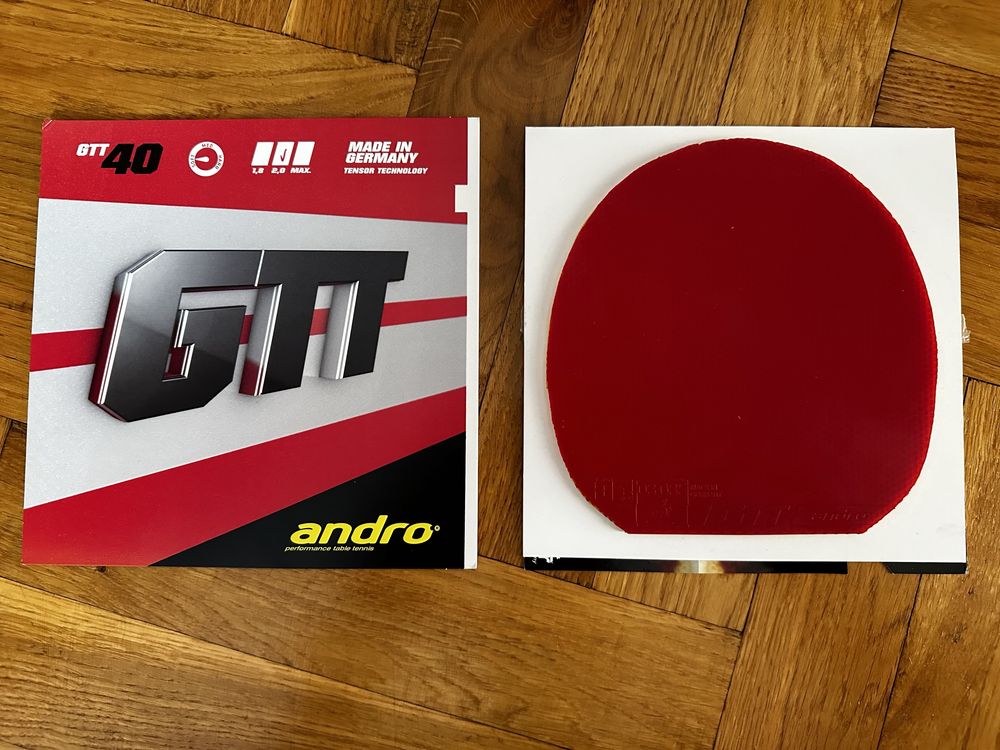 okładzina gładka ANDRO GTT40 czerwony 2.0