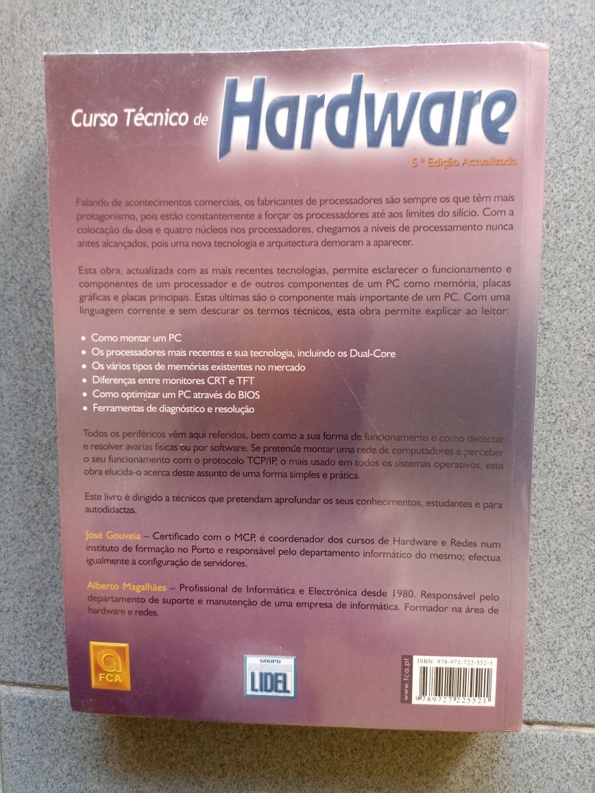 Livro Curso técnico de hardware FCA editora