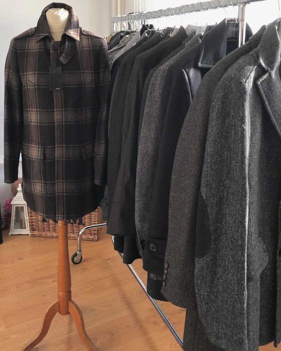 Płaszcz  męski wełniany włoski Cinque