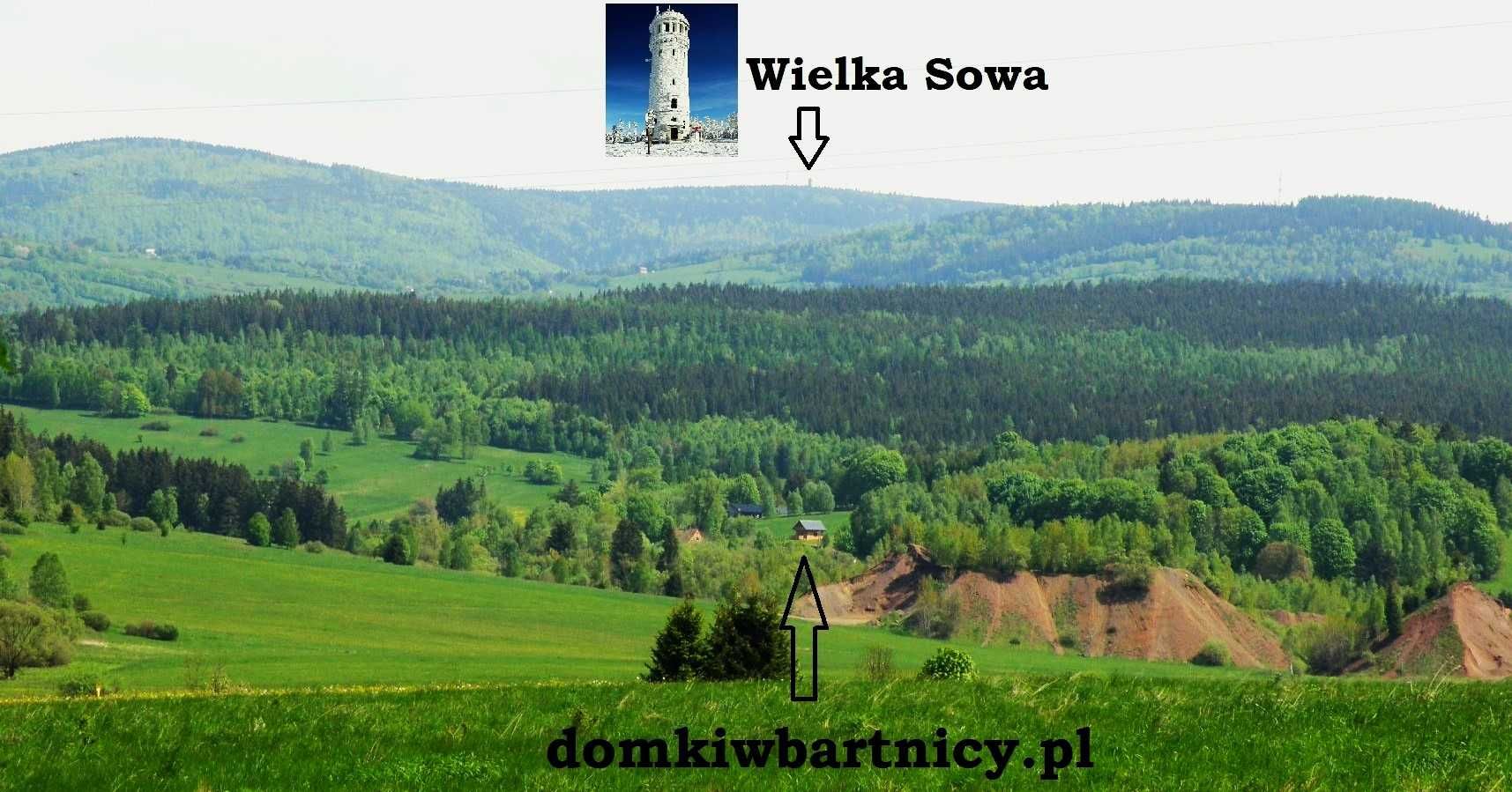 Domki w Górach Sowich, Dolny Śląsk, Wakacje, 15os. max.
