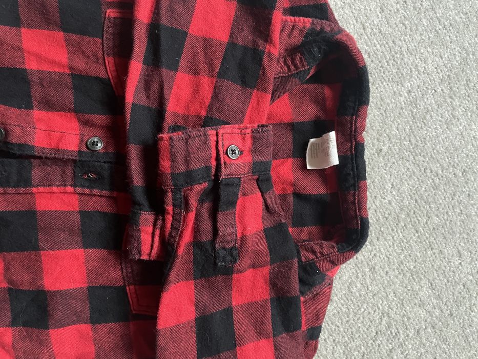 Koszula w kratę dziecięca długi rękaw