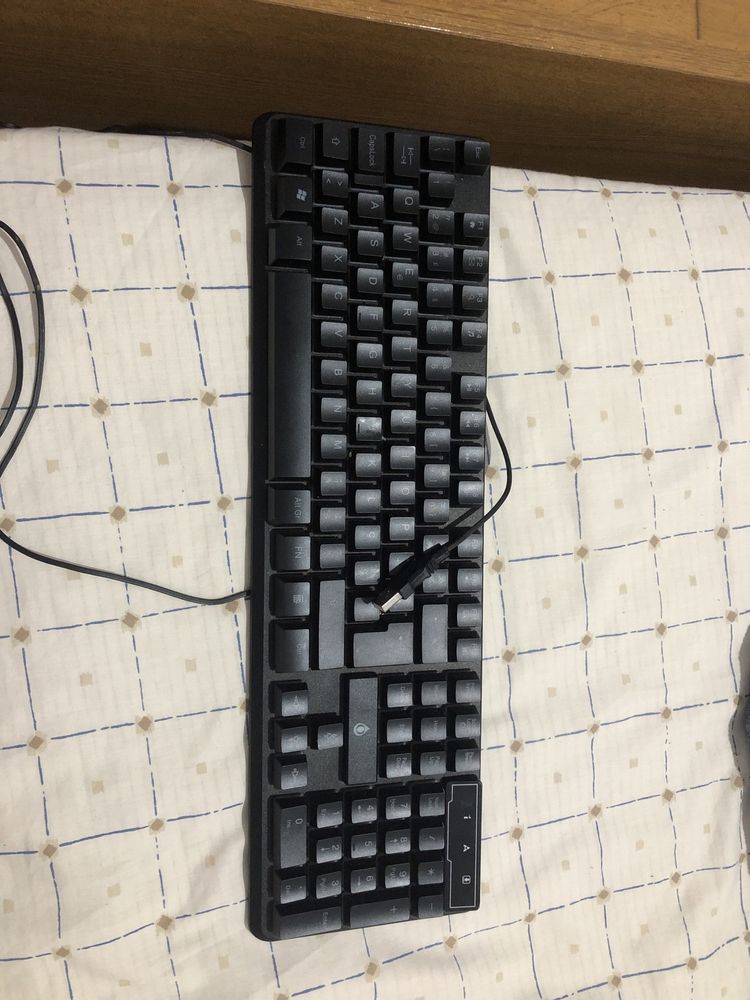 Teclado computador da luz