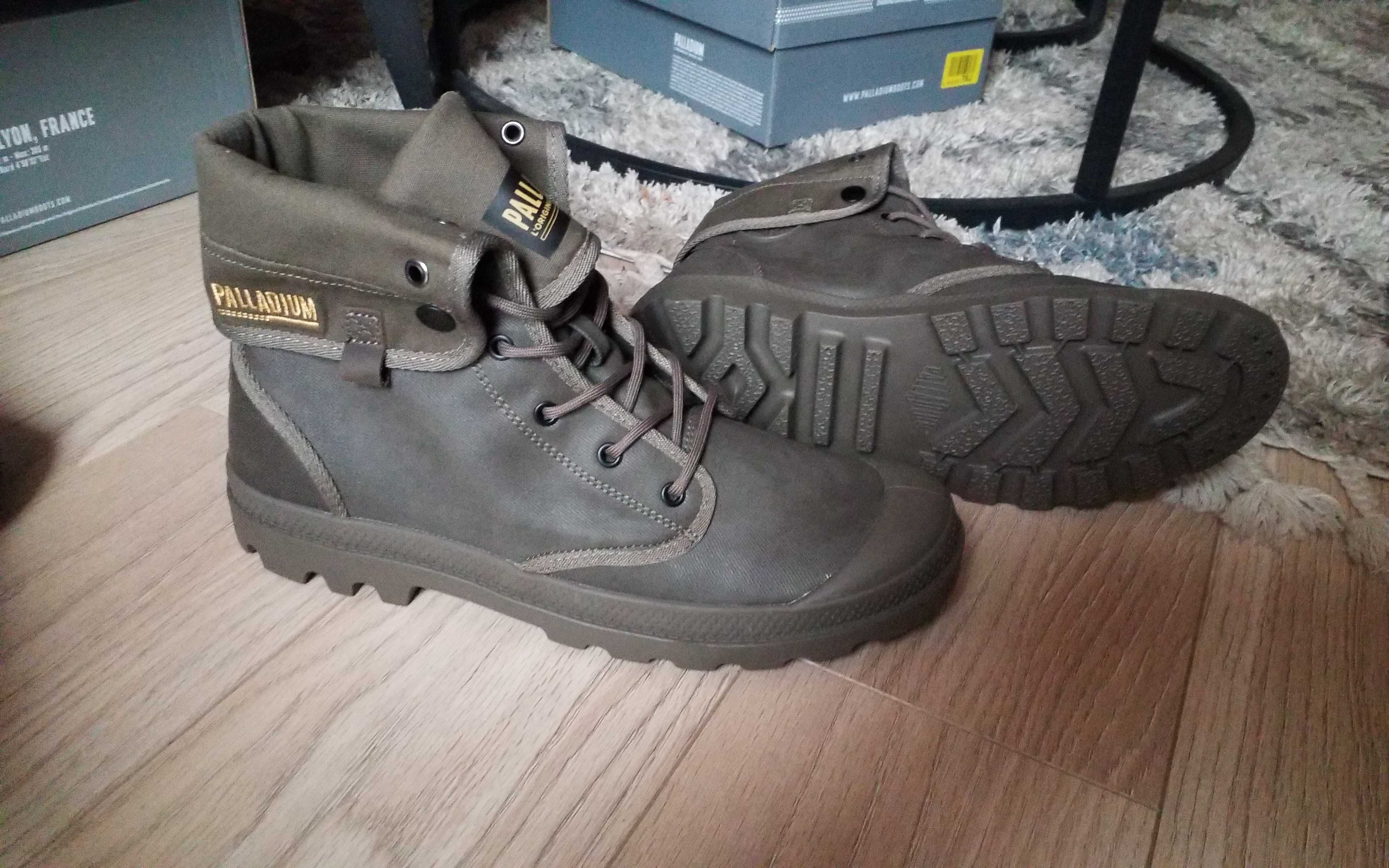 palladium Baggy Coated ciemnozielone