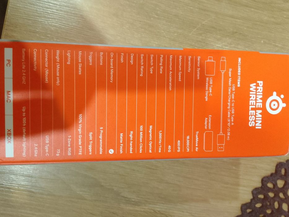 Myszka E-sportowa SteelSeries Prime Mini WL
