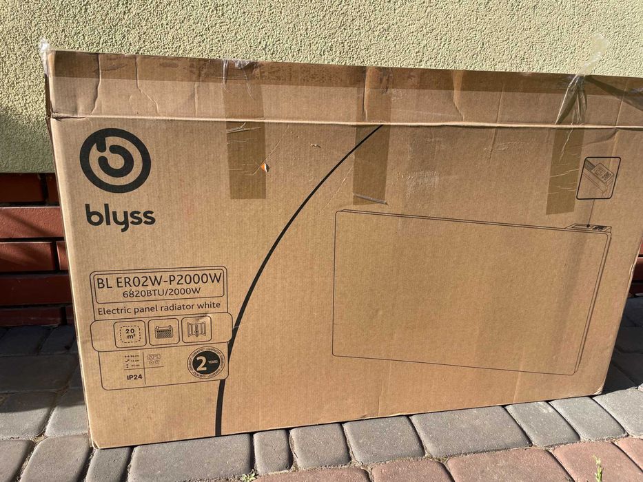 Grzejnik elektryczny Blyss 2000 W biały 840 x 450 mm