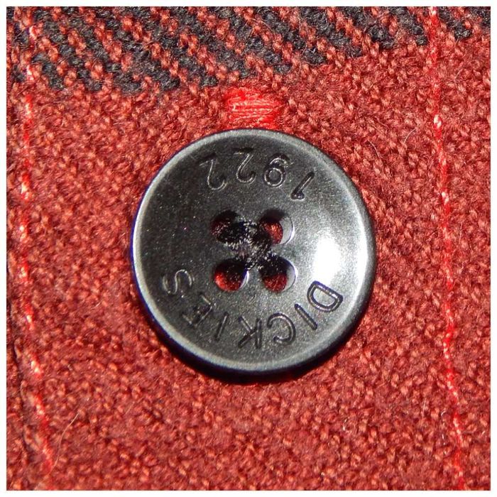 Фланелевая рубашка в клетку DICKIES Sacramento Maroon. Size L/48-50
