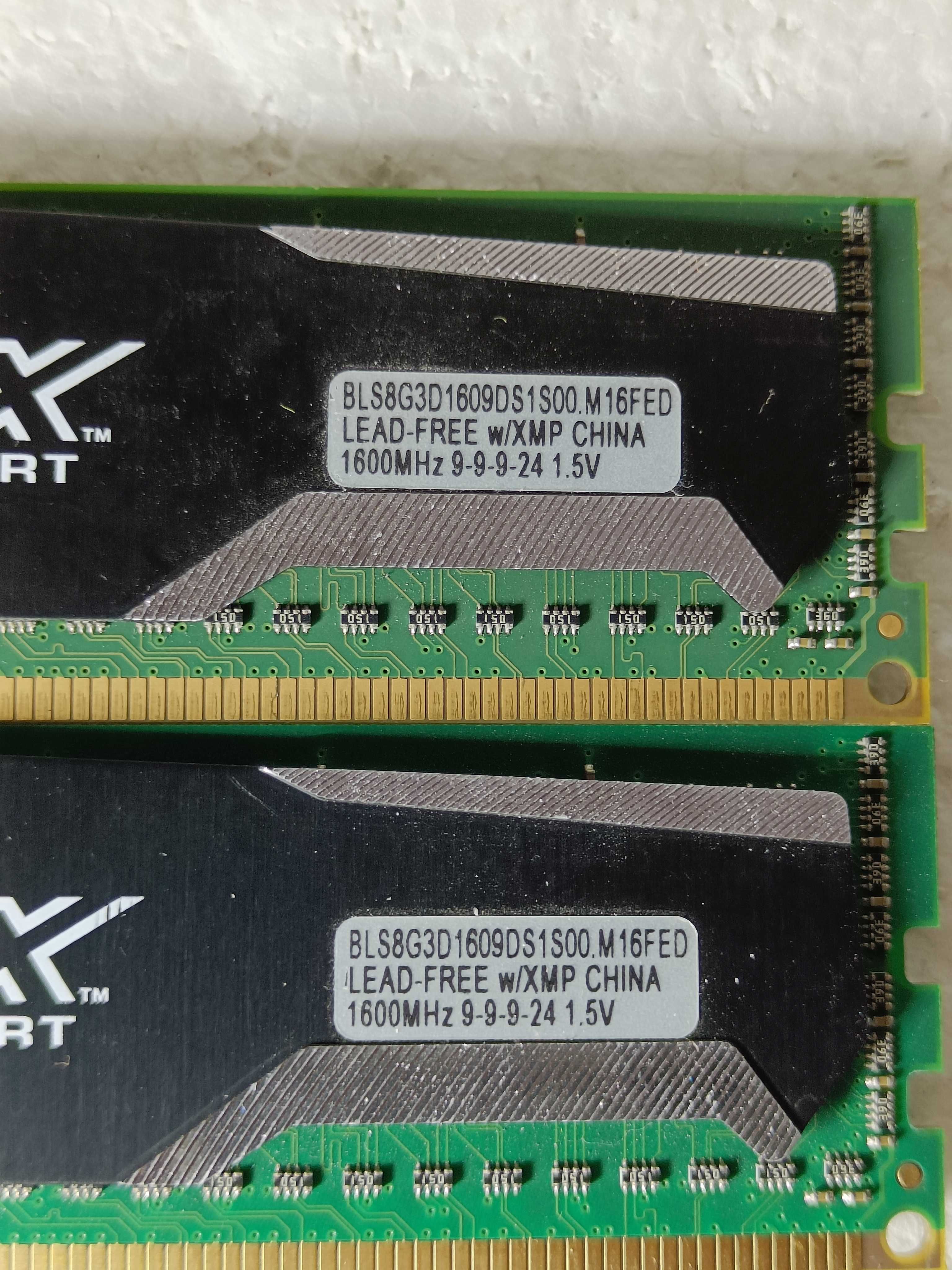 Оперативна память DDR3 8GB HyperX Blue Red BALLISTIX 1600MHz Ігрова