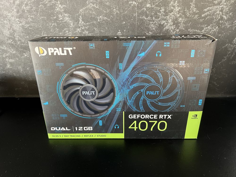 Używana 1,5 roku! Palit Geoforce RTX 4070 DUAL 12GB GDDR6X DLSS 3