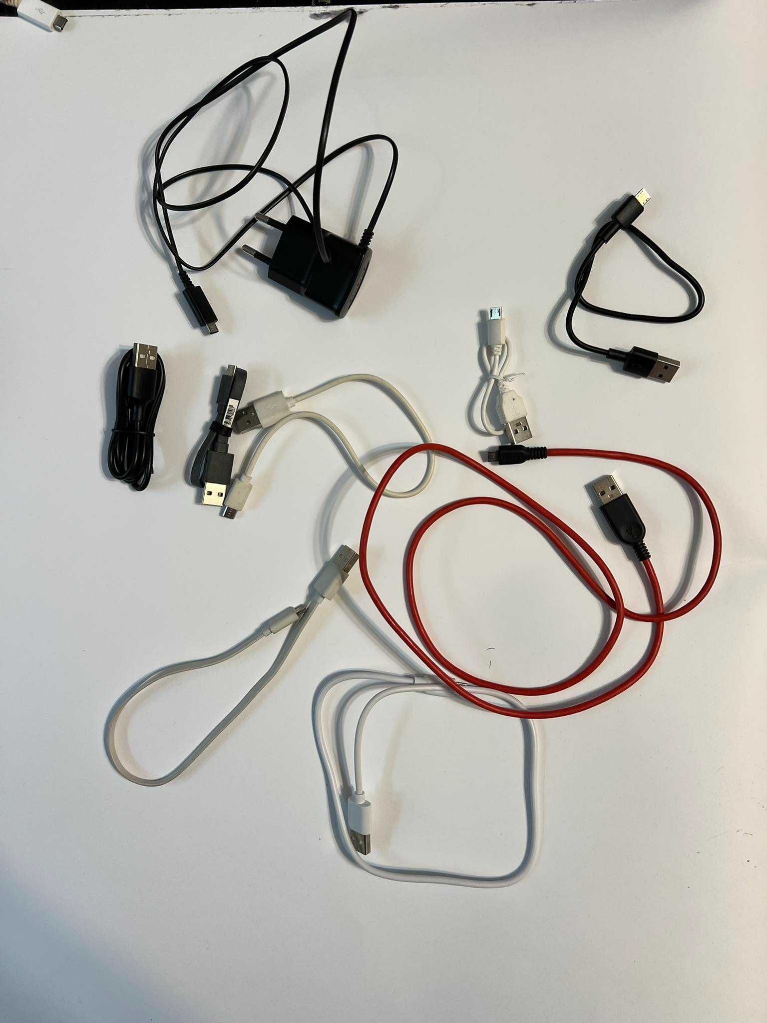 Kable micro-USB + ładowarka micro-USB