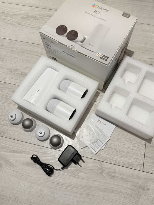 Ezviz BC1 zestaw 2x kamera bateryjna plus stacja wifi aplikacja