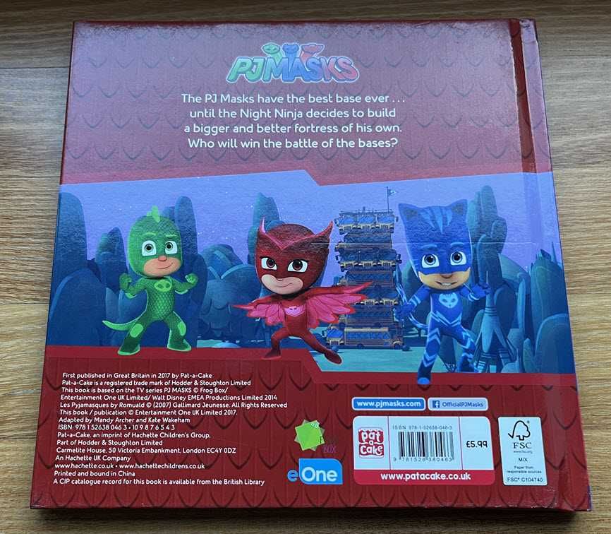 Książka dla dzieci "Battle of the HQs" (PJ Masks) wesja angielska