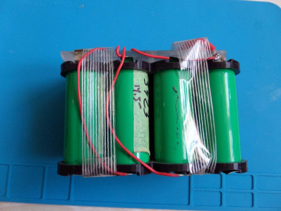 lifepo4 (акум 26650) holder холдер акумуляторов 4s1p 4s2p 4s3p