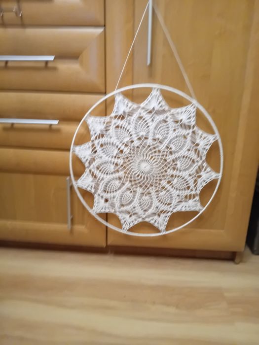 Mandala zawieszka na szydełku  50 cm
