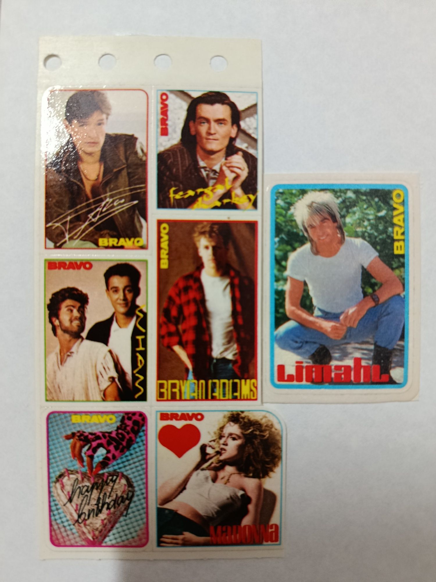 AUTOCOLANTES Musicais, Anos 80 (top)