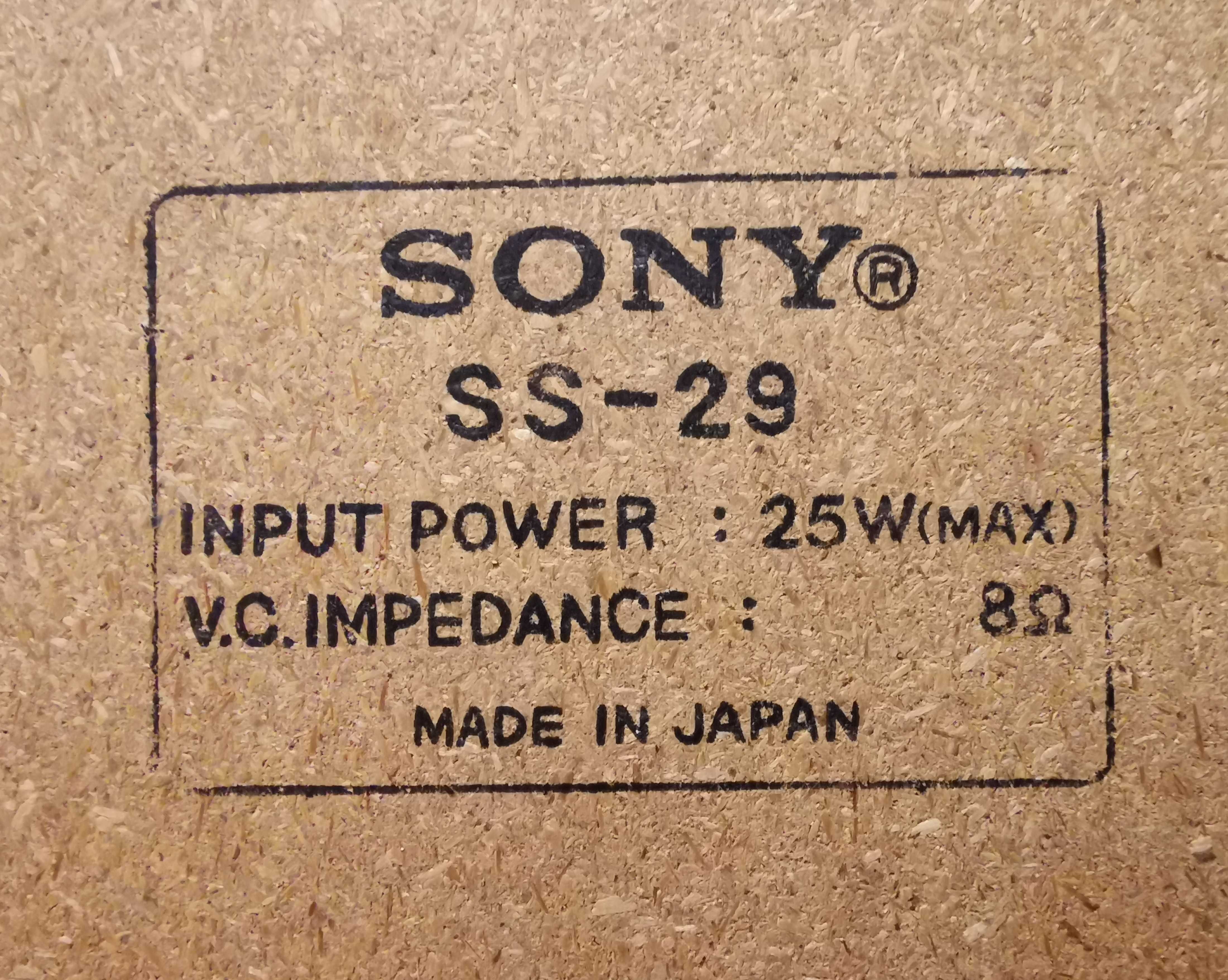 Kolumny głośnikowe Sony SS-29 Vintage