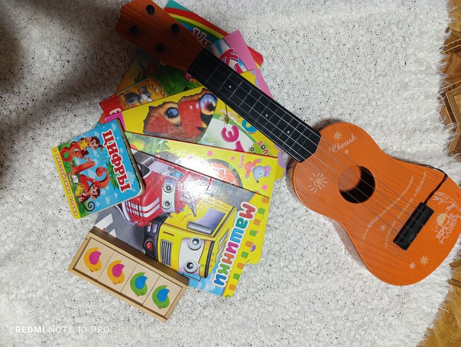 Гитара в отличном состоянии, также идут книги на русском и украинском