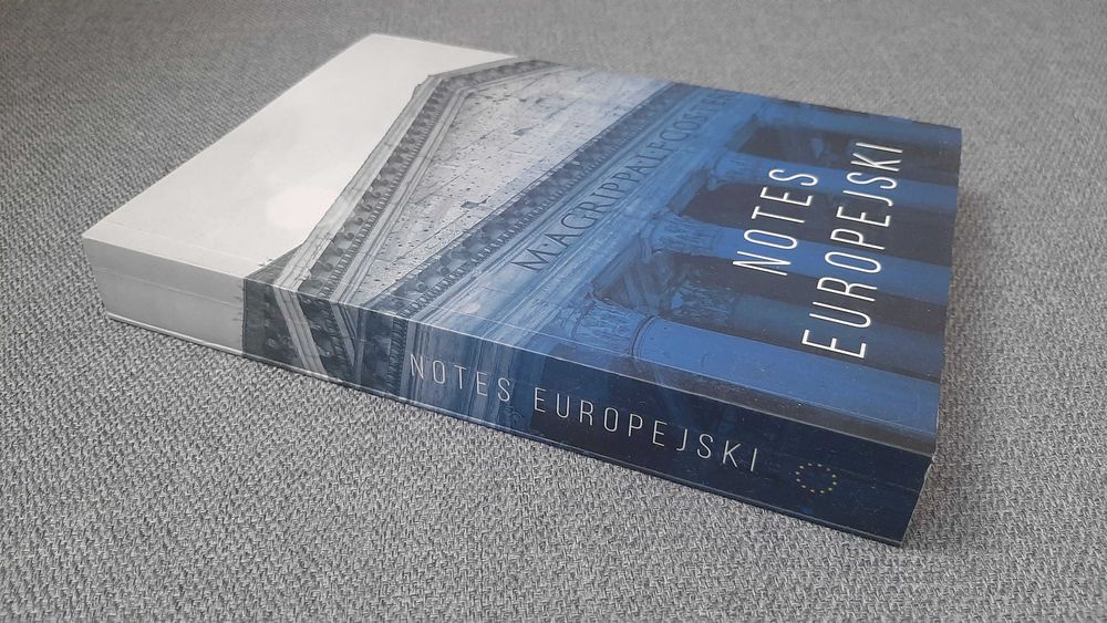 Notes europejski A5 klejony zdjęcia podstawowe dane Unii Europejskiej