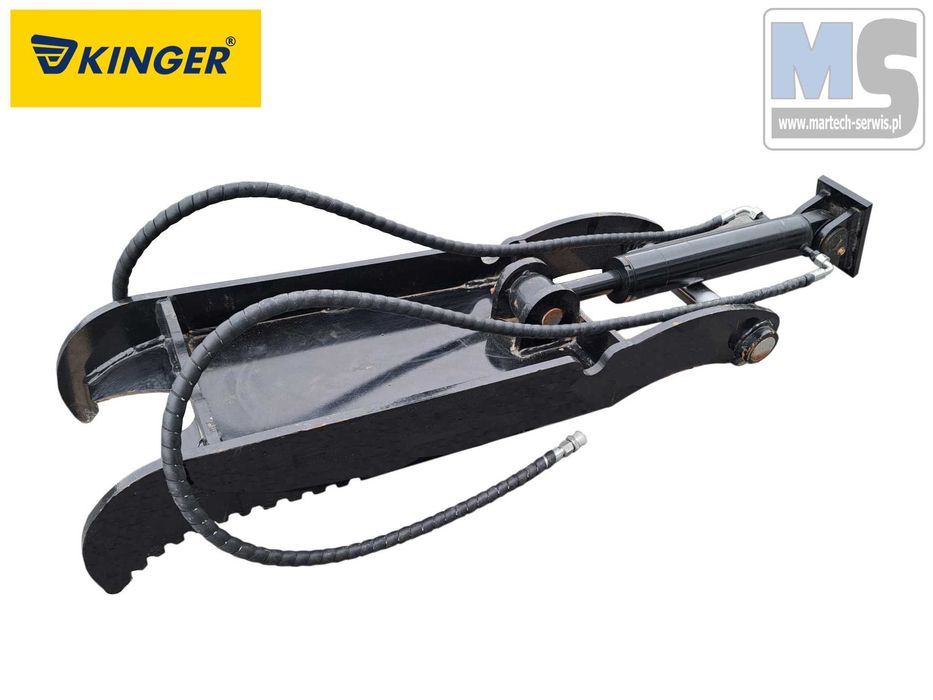 Kciuk dociskowy hydrauliczny do ramienia minikoparki