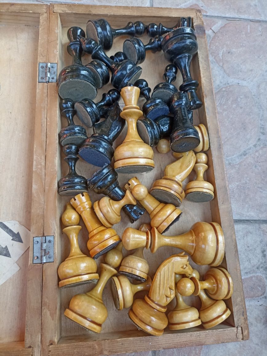 Шахматы деревянные большие с утяжелителями