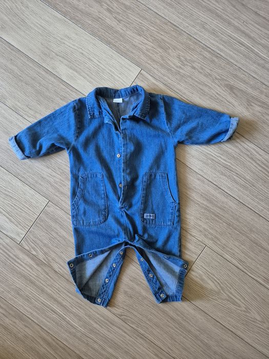 Джинсовий ромпер, комбінезон Next на дівчинкиу 9-12 місяців
