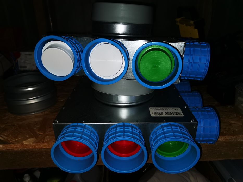 Rozdzielacz kątowy 6x75/ rekuperacja, skrzynka rozprężna