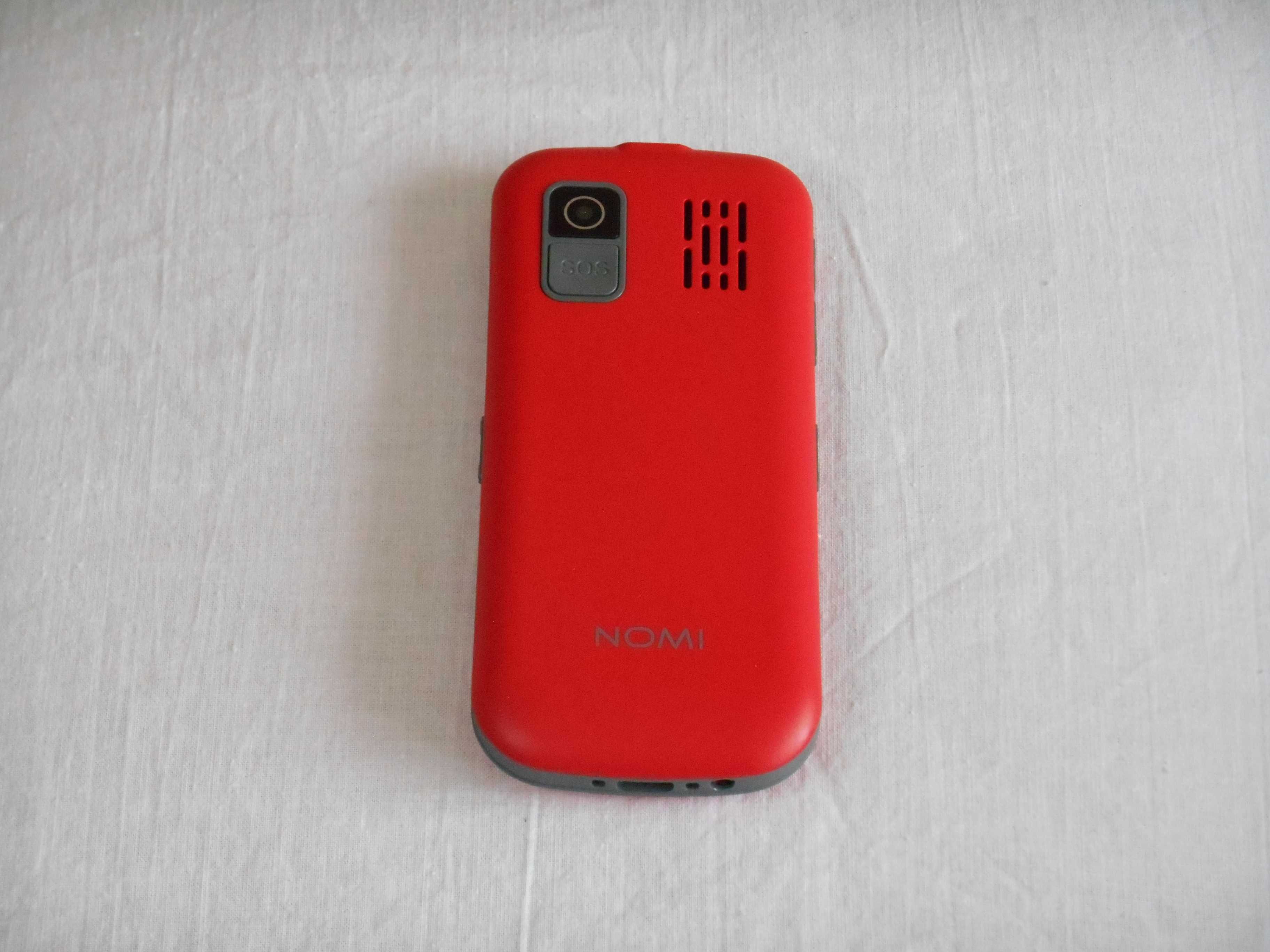Продам NOMI 1875 червоний кнопковий телефон стильний та функціональний