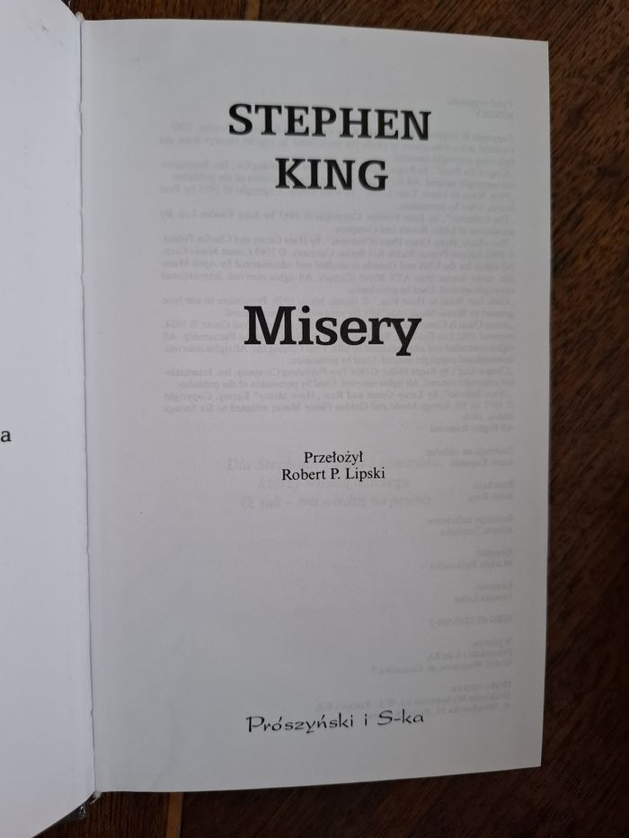 Stephen King - Misery 2009 Prószyński + DVD 2010 / Lektor PL