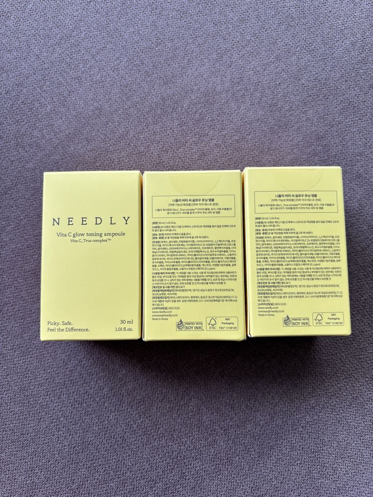 Needly vita c glow toning ampoule 30ml Сироватка