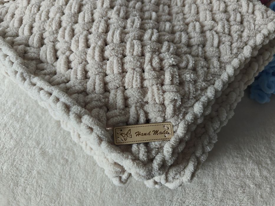 Kocyk z włóczki Alize Puffy Fine