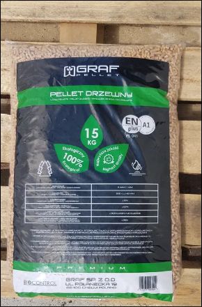 Pellet 100% sosna premium EN PLUS A1 GRAF pelet